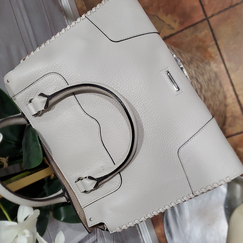 Rebecca Minkoff Neutral Beige leather tote shoulder bag crossbody for women